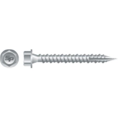 Strong-Point Sheet Metal Screw, #14 x 1-1/2 in, Strong Shield Coated Finish, External Hex Drive PG1024